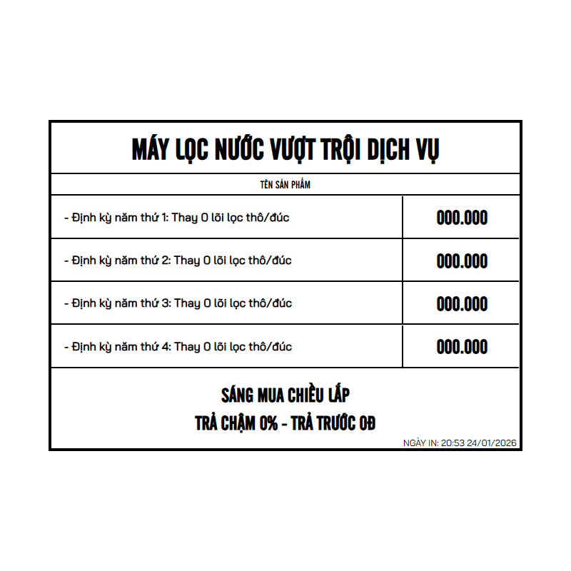 POPUP DỊCH VỤ MÁY LỌC NƯỚC